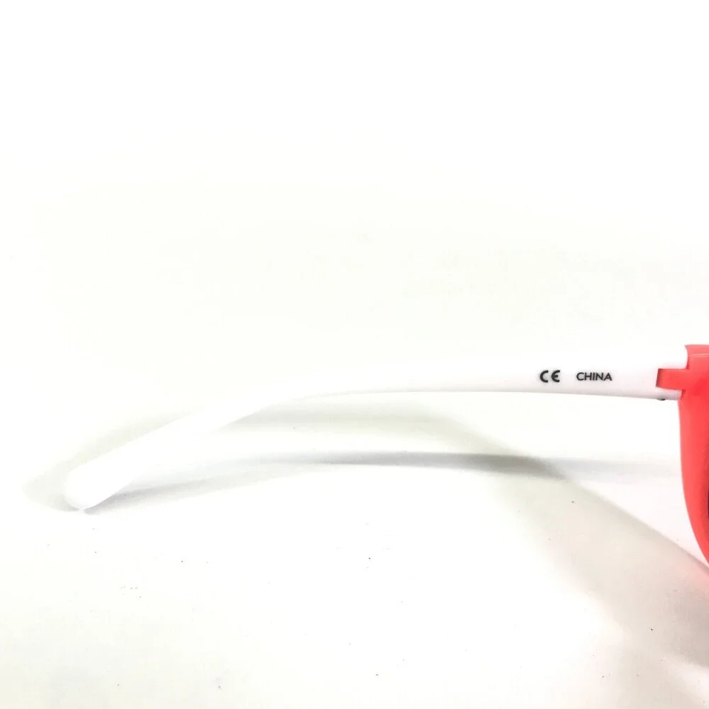 Nike Youth Sunglasses TROPHI EV0820 609 White Neon Orange with Mirrored Lenses